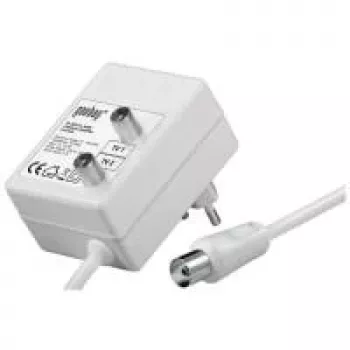Wentronic Goobay Divu Ierīču Antenas Pastiprinātājs (DVB-T/DVB-T2/DVB-C) - divu uztvērēju (TV/Radio) pieslēgšanai (67226)