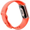 Fitbit Charge 6 - Champagne Gold Aluminium - Aktivitätsmesser mit Infinity Band - Silikon - korallefarben - NFC, Bluetooth - 37.64 g (40-56-7910)
