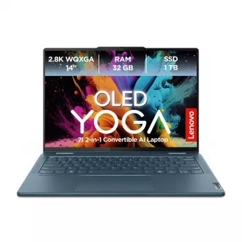 Lenovo Yoga 7 2-in-1 83TC003DGE 14 WUXGA OLED Skārienjutīgs Intel Core Ultra 7 355 16GB RAM 1TB SSD QWERTZ DE