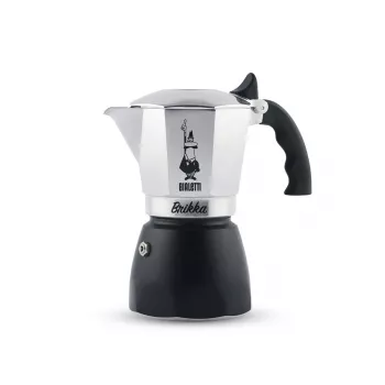 Moka kafijas automāts Bialetti Brikka 0,17 L — plīts espresso katliņš, 4 tases, alumīnijs, nav indukcijai