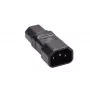 MicroConnect PEA1415 dzimuma pārveidotājs C14 uz C15 Melns