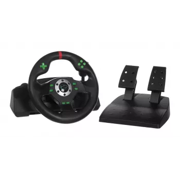 Esperanza EGW101 spēļu stūre PlayStation 3, USB, melna/zaļa