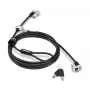 Lenovo Kensington NanoSaver Twin Head Nano/MS 2.0 drošības slēdzene ar kabeli, melna, 2,4 m