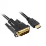 Adaptera kabelis HDMI > DVI-D (melns, 5 metri, Dual Link, 24+1)