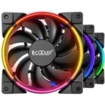 120mm korpusa ventilators PCCOOLER CORONA-FRGB-3I1 120mm 1000–2000 RPM RGB