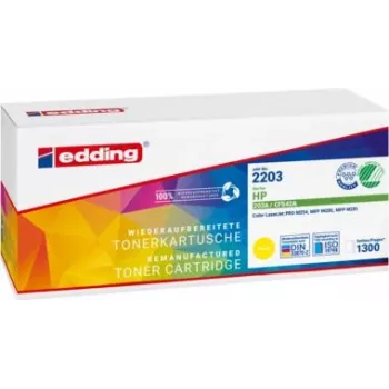 Edding 18-2203 dzeltenais tonera kasetne, aizstāj 203A CF542A - saderīga