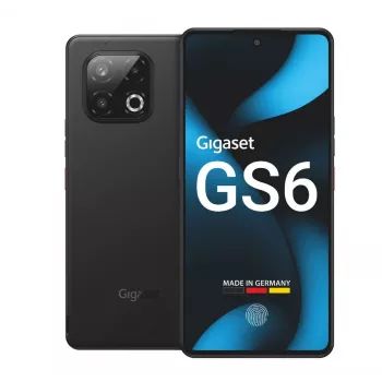 Gigaset GS6 5G Viedtālrunis 8GB/128GB 6,67 OLED 120Hz 64MP Trīskameru Android 15 Melns