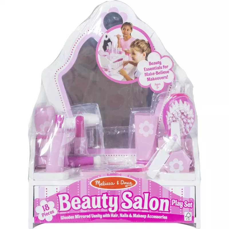 Melissa & Doug - Skaistumkopšanas salona komplekts, lomu spēle