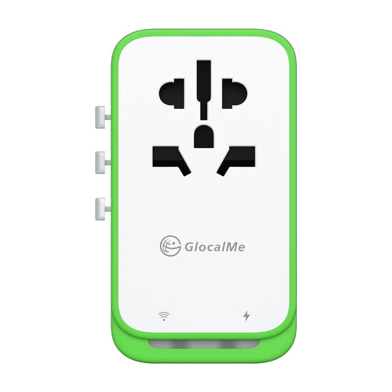 GlocalMe Roamplug balts — 4G LTE Wi‑Fi ceļojumu adapteris ar eSIM