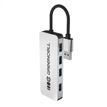 USB centrmezgls Green Cell HUB-GC-A4A — 4 portu USB-A 3.0