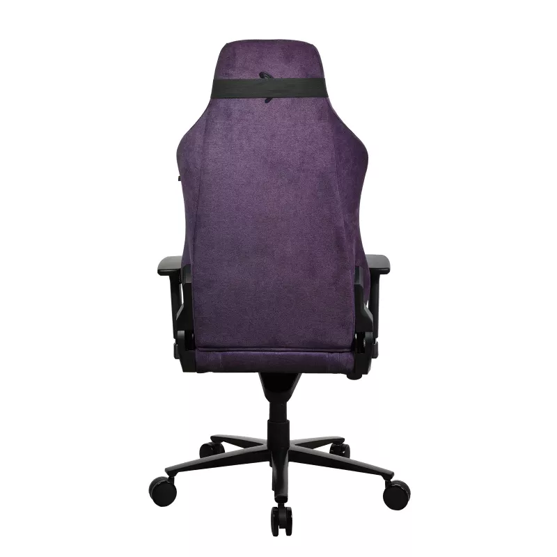 Spēļu krēsls Arozzi Vernazza SoftFabric Purple — ergonomisks, regulējami roku balsti un augstums