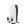 EgoGear SCC5-P5-WH, Lādētājs, PlayStation 5, Balts, Vadu, 258 mm, 53 mm