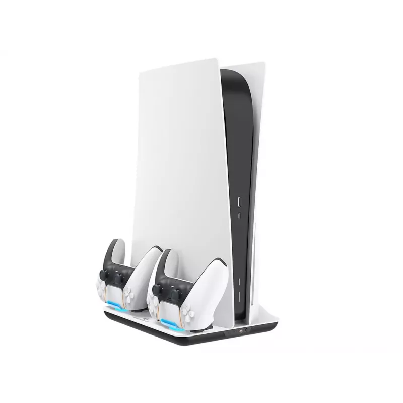 EgoGear SCC5-P5-WH, Lādētājs, PlayStation 5, Balts, Vadu, 258 mm, 53 mm
