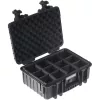 B&W outdoor.cases Type 4000 cietais koferis ar polsterētām starpsienām, melns, 4000/B/RPD