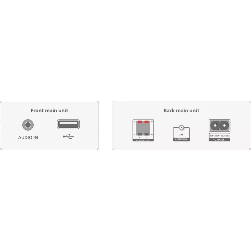 Philips TAM3205M2 mājas audio mikro sistēma 20 W Melns, Sudrabs