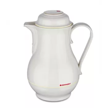 Termosa krūze ROTPUNKT 1.2 L, ziloņkaula krāsa — 24 h karstumam / 36 h aukstumam, roktura tvēriens, 199×255 mm