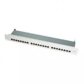 LogiLink Patch Panel - RJ-45 X 24 - Gaiši Pelēks, RAL 7035 - 1U