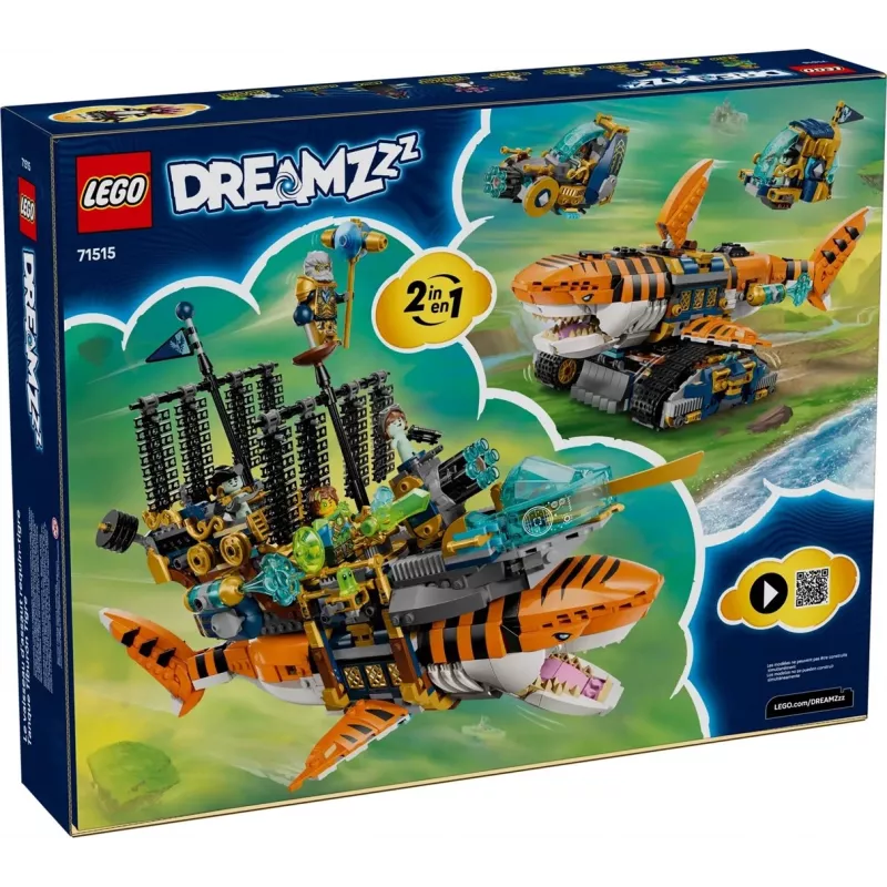 LEGO DREAMZZZ 71515 Tīģerhaizivs tanks