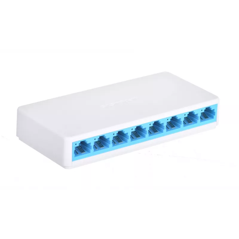 Slēdzis Mercusys MS108 8 porti RJ-45 10/100Mbps Nenopārvaldīts