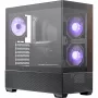 Cooler Master Elite 690 korpuss, Midi-Tower, ATX, rūdīts stikls - 4x ARGB ventilators, koks, melns