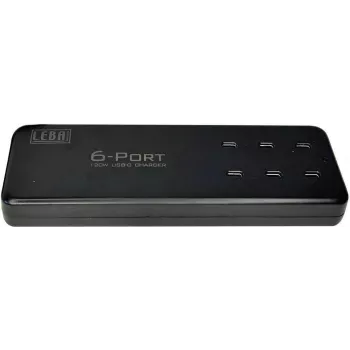 Leba NoteCharge 6 Portu USB-C lādētājs (NCHAR-UC6-20W-SC)
