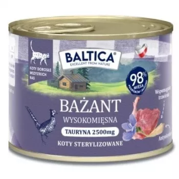 BALTICA regional flavours Fazāns - slapjā kaķu barība - 185g