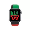 Apple 40mm Black Unity Sport Siksniņa M/L Melns Zaļš Sarkans