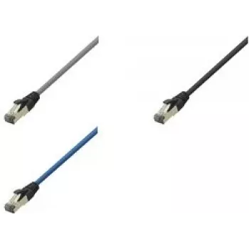 Logilink Premium - Patch-Cable - RJ-45 (vīrišķais) uz RJ-45 (vīrišķais) - 1 m - SFTP, PiMF - CAT 8.1 - Apaļš, bez halogēna, ekranēts - Gaiši pelēks, RAL 7035 (CQ8032S)