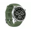 Viedpulkstenis ONEPLUS Watch 3 Emerald Titanium — 46 mm nerūsējošā tērauda korpuss, 1,5 collu AMOLED, GPS, IP68, 16 dienu akumulators, gumijas zaļa siksniņa