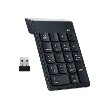 Gembird KPD-W-02 bezvadu ciparu tastatūra klēpjdatoram/PC Bluetooth Melna