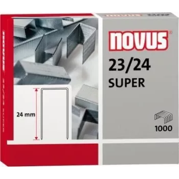 NOVUS 23/24 skavas, sloksne 1000 gab., saderīgas ar 23/24 skavu skavotājiem