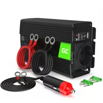 Strāvas pārveidotājs invertors Green Cell INV17 Auto 500W Melns