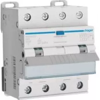 Hager ADX420D - 4 polu noplūdes strāvas un pārsprieguma automātiskais slēdzis 10kA B-20A 30mA A tips