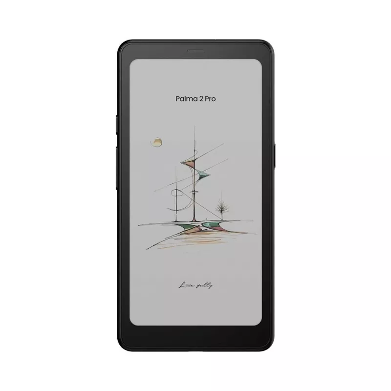 E-grāmatu lasītājs Onyx BOOX Palma 2 Pro — 6.13 collu 824×1648, 8GB RAM, 128GB, Android 15, pirkstu nospiedums, Wi‑Fi, Bluetooth 5.1, SIM slots, 3950 mAh, melns