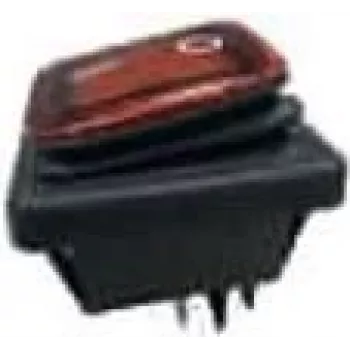 BACHMANN 924.178 Sviras slēdzis melns/sarkans, sērija 3627, balts, 2 polu (924178)