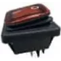 BACHMANN 924.178 Sviras slēdzis melns/sarkans, sērija 3627, balts, 2 polu (924178)