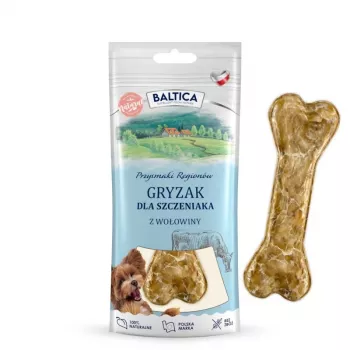BALTICA reģionālie gardumi Košļājamais kauls Kucēnam Liellopu gaļa - suņu gardums - 1