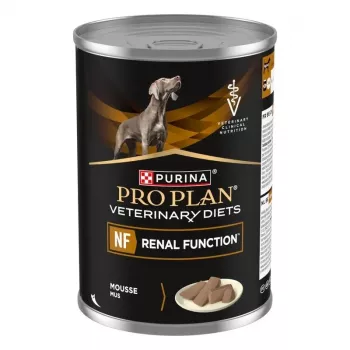 Slapjā suņu barība PURINA Pro Plan Veterinary Diets NF Nieru Funkcijas Terapeitiskā, cūkgaļa, 400 g skārdenē