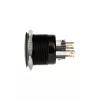 DimasTech PD220 vandālizturīga 25mm spiedpoga Blackline Dot RGB