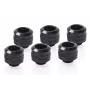 Alphacool Eiszapfen Pro 17475 13 mm HardTube savienotājs G1/4, 6 gab. komplekts, misiņš, 20 mm, 2,2 cm, melns
