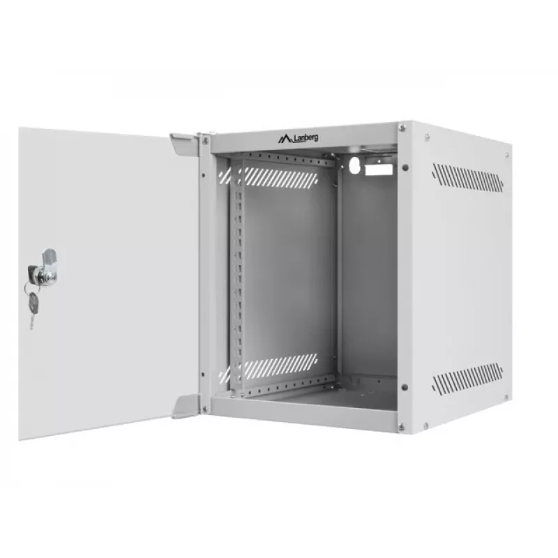 Sienas stiprinājuma rāmis LANBERG WF10-2306-10S, 6U, 336×280×310 mm, pelēks, 20 kg