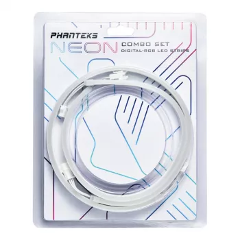 LED sloksne PHANTEKS PH-NELEDKT_CMBO_WT01 — universāla 400 mm, balta, 5V, 4.2W (2 gab.)