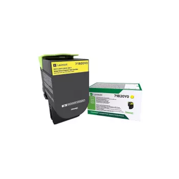 Tonera kasetne Lexmark 71B20Y0 2300 lappuses Dzeltens