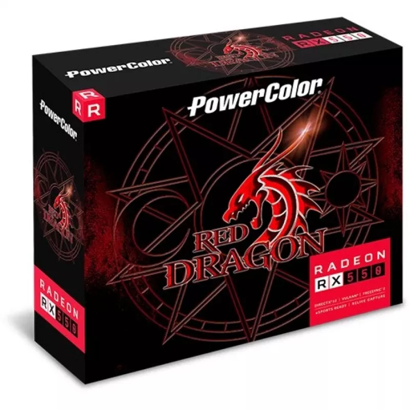 Grafikas karte AMD Radeon RX 550 4GB GDDR5 PowerColor Red Dragon