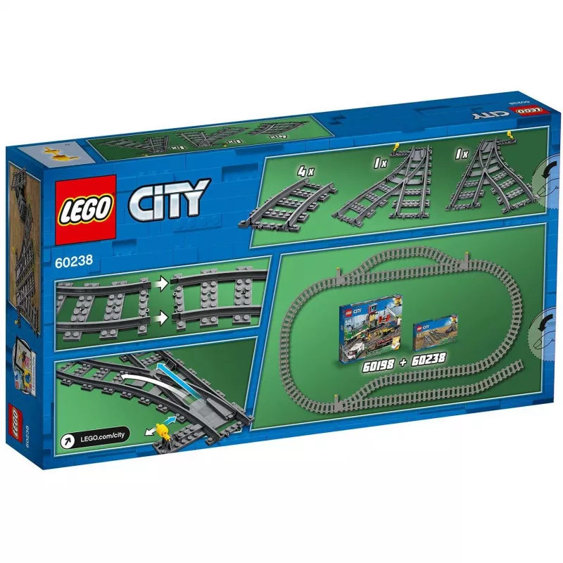 LEGO City 60238 – dzelzceļa pārmiju komplekts un aksesuāri spēļu komplektiem