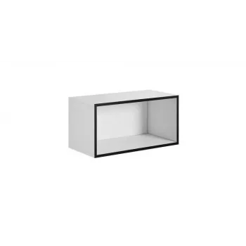 Atvērts glabāšanas skapis Cama ROCO RO4 75/37/37 balts/melns