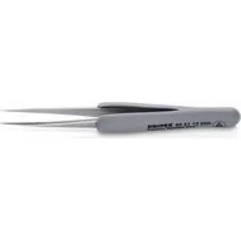 KN 92 21 12 ESD - Precīzijas pincetes ar gumijotu rokturi ESD, 112 mm