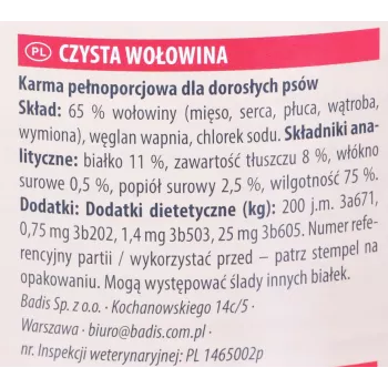 ANIMONDA GranCarno Adult Single Protein Liellopu gaļa - mitrā suņu barība - 800g