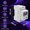Enerģijas skaitītājs QOLTEC Vienfāzes DIN-sliežu 230V (50979)