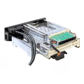 DeLOCK 5,25 collu mobilais disks paliktnis 1 x 2,5 inch + 1 x 3,5 inch SATA HDD + 2 x USB 3.0 porti (47209)